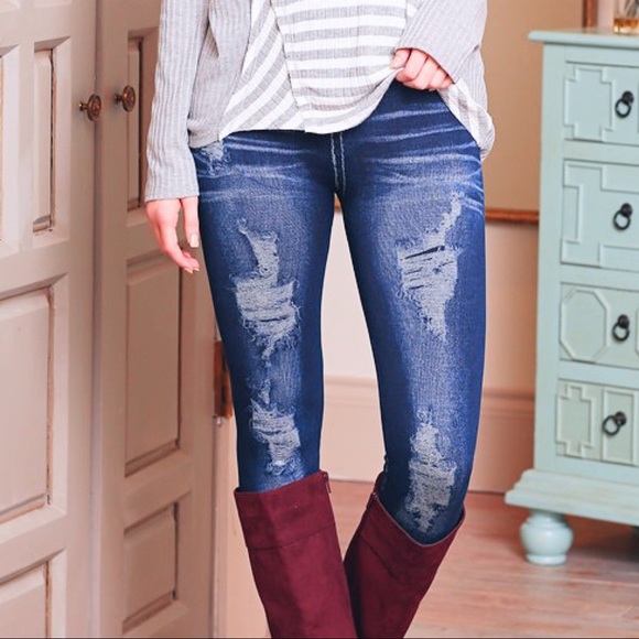 Infinity Raine Pants - ✨LAST PAIR✨Distressed Skinny Jean Look Leggings